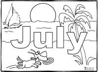 July Coloring Page | Sing Laugh Learn