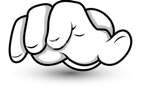 Cartoon Hand Fingers Pointing Vector Illustration Royalty Free