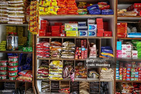 Products Stacked On Shelves At A Grocery Store Known As A Kirana In News Photo Getty Images
