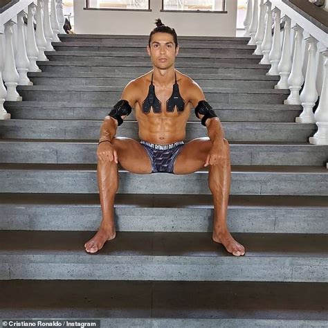 Shirtless Cristiano Ronaldo Shows Off His Rippling Abs And Lockdown Man Bun Readsector