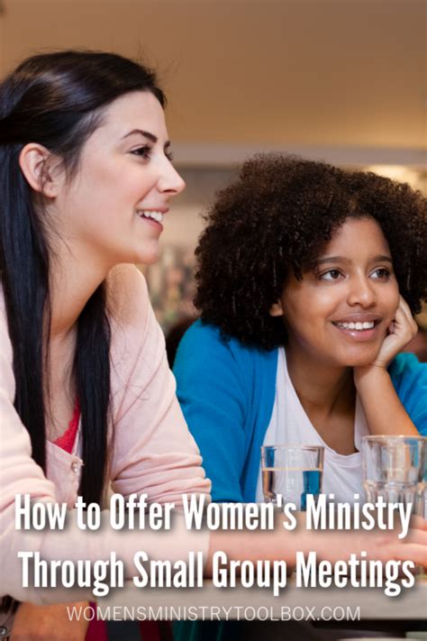 How To Offer Womens Ministry Through Small Group Meetings Womens Ministry Toolbox