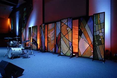 Church Stage Design Stained Glass Petervansantheight