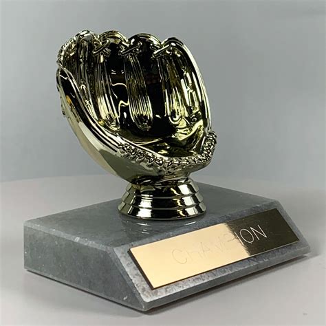 Baseball Glove Trophy By Athletic Awards