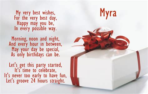 Happy Birthday Myra Pictures Congratulations