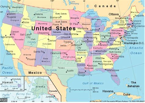 States Border Map Of Usa Usa Map Us State Map State Map Of Usa