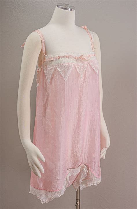 This Wonderful Pink Silk Step In Is Flirty And Feminine The Top Of