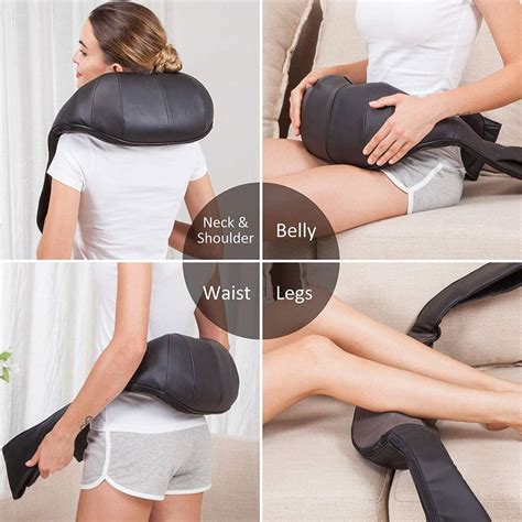 Portable Neck Massager Get Shiatsu Cordless Neck Massager With Heat Snailax