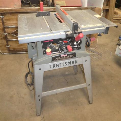 Lot 84 Limited Edition Craftsman 10in Table Saw Model 137218250