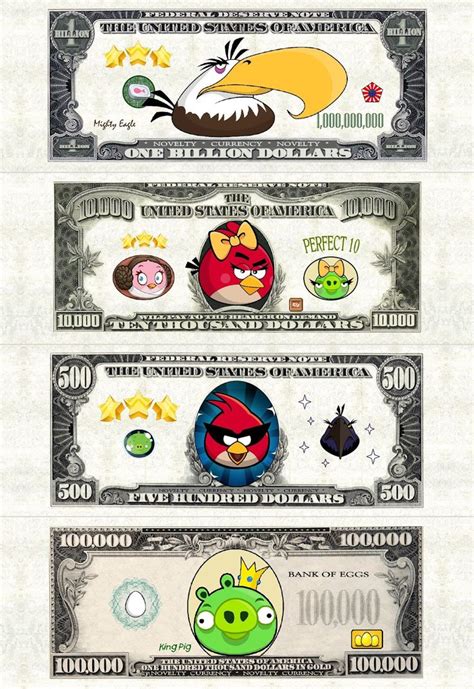 Free Angry Birds Play Money Printable Party Favor Money Printables
