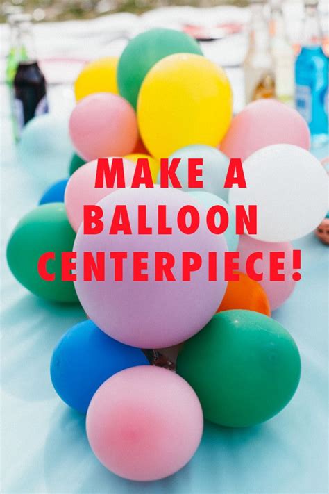 Diy Balloon Centerpiece Party Centerpieces Diy Balloon