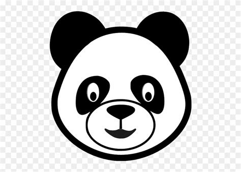 Panda Head Clipart Black And White 10 Free Cliparts