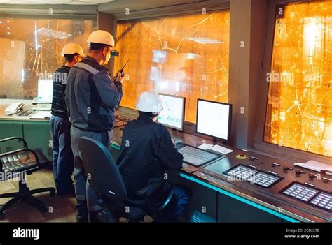 El Panel De Control Planta Para La Producci N De Acero Fotograf A De Stock Alamy