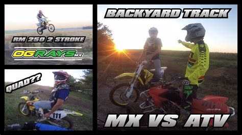 Vlog6 Sending The Quad On Our Backyard Track Gopro Footage Youtube