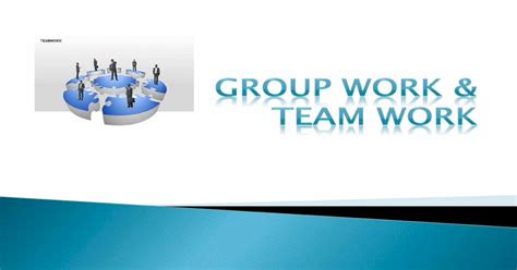 Group Work And Team Work Pdf Document
