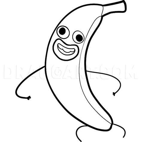 How To Draw Banana Joe Banana Joe Coloring Page Trace Drawing