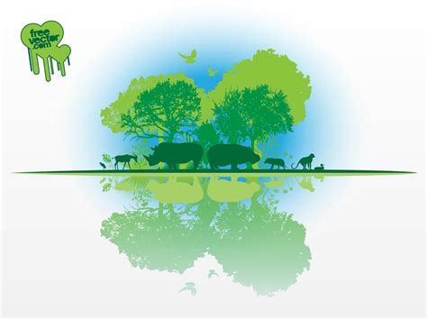 African Nature Vector Vector Art And Graphics