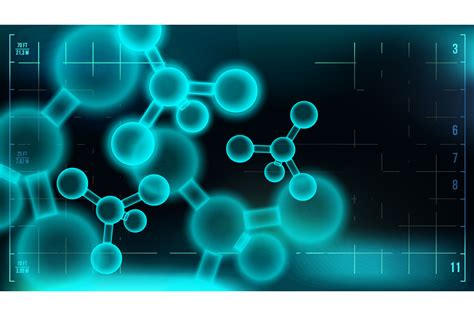 Molecule Background Vector Science Chemical Formula Medical Banner