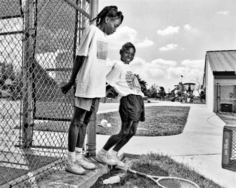 Venus And Serena Williams On Compton Tennis Court Serena Williams