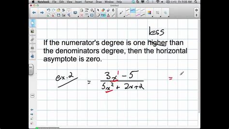 Find the horizontal asymptote of the function. Horizontal Asymptote, tricks Grade 12 Calculus Lesson 4 3 7:20:12 - YouTube