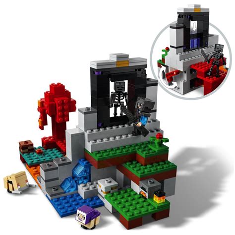 Lego Minecraft The Ruined Portal Building Set 21172