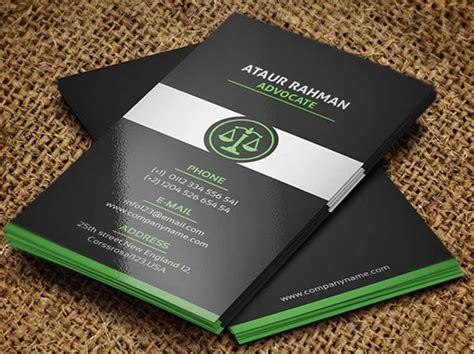 23 Lawyer Business Card Templates Free And Premium Download