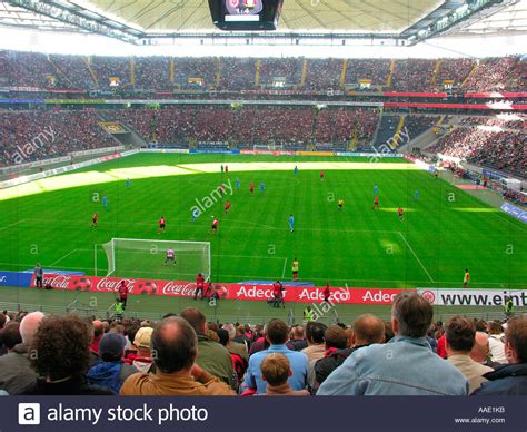 frankfurt am main the new commerzbank arena inside with the closed roof the 1 bundesliga match
