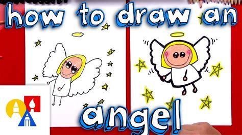 How To Draw A Cartoon Angel Youtube