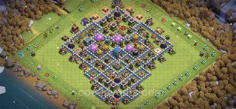 Trophy Defense Base TH12 With Link Anti 3 Stars Hybrid Clash Of