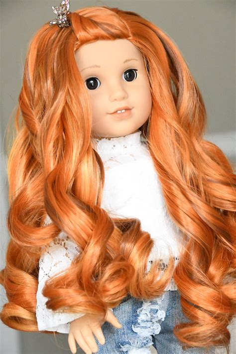 custom doll wig for 18 american girl dolls gotz etsy