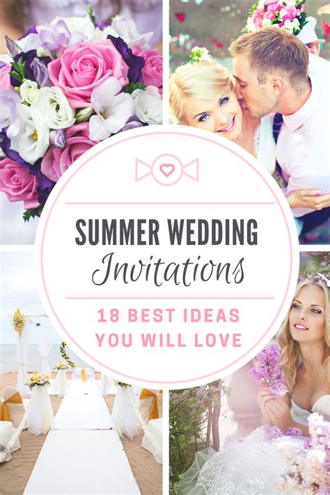 18 Summer Wedding Invitation Ideas You Will Love Wedding Invitations