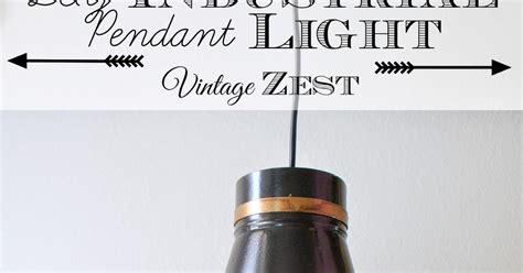 Diy Industrial Pendant Light With Led Power ~ Dianes Vintage Zest