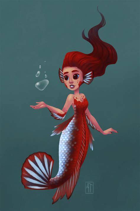 Betta Fish Mermaid By Alyssatallent On Deviantart
