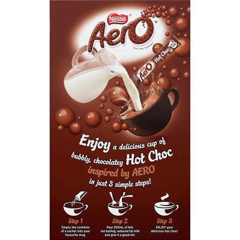 Nestle Aero Hot Choc 10 Pack 185g Big W
