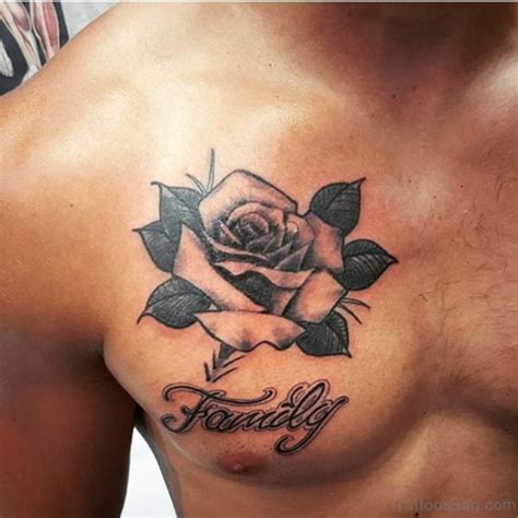 Brilliant Rose Tattoos For Chest