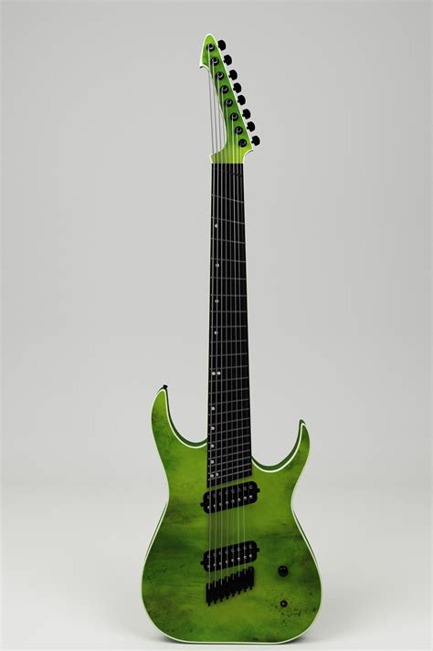 Fanned 8 String Guitar 3d Model Cgtrader