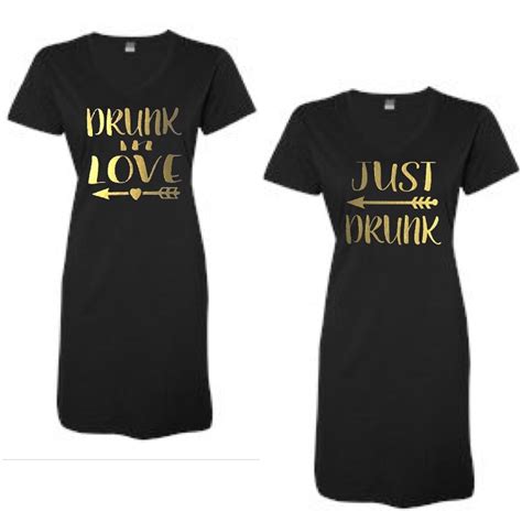 Drunk In Love And Just Drunk Matching Bridal Party V Neck Swim Suit Cover Up Summer Dress