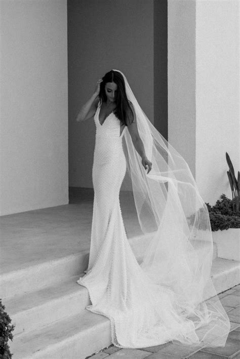 A Clifftop Wedding In Rhodes The Lane Minimalist Wedding Dresses Wedding Dresses Elegant