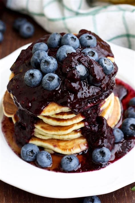 Blueberry Ricotta Pancakes Happy Kitchen