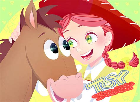 Jessie The Yodeling Cowgirl And Bullseye Toy Story Drawn By Yokotn