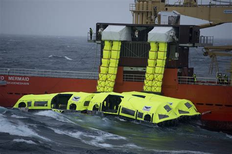 Viking Heavy Weather Tests High Capacity Passenger Evacuation System For Cruise Ships Maritime