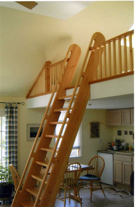 Loft Ladder And Railing Tiny House Stairs Tiny House Loft Loft Railing