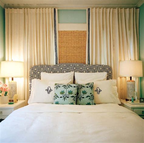 Curtains Behind Bed Contemporary Bedroom Benjamin Moore China Blue