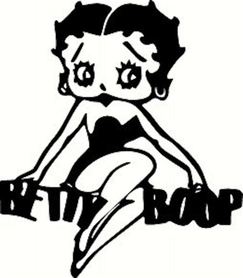 Betty Boop Decal Sticker Betty On Sign Betty Boop Decal Etsy