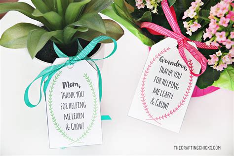 Explore a large collection of mother's day gifts and ideas to find. Mother's Day Plant Printable Gift Tags - The Crafting Chicks