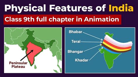 Physical Features Of India Class Full Chapter In Animation Class