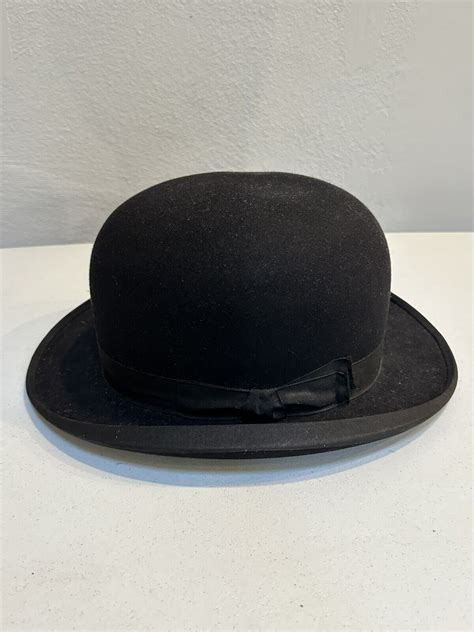 Vintage Stetson Black Felt Derbybowler Hat Ebay