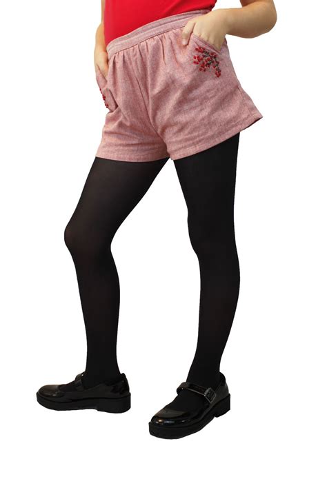 Girls Tights 60 Den Plain Opaque Microfibre Sizes From 2 Yrs To 11 Yrs