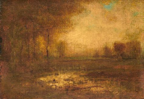 Lot George Inness American 1825 1894 Edge Of The Woods Oil On