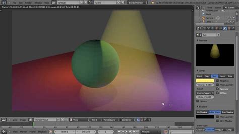 Blender Tutorial Soft Spotlights And Halo Effects Youtube