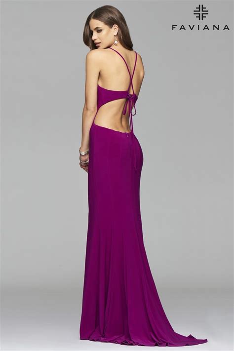 Faviana Style 7894 Faviana Prom Dresses Dresses Halter Evening Dress